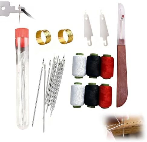 Amazon.com: 37PCS Sewing Tool Set, Needle and Thread Kit, Big Eye Steel ...