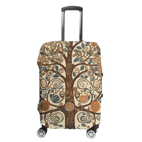 Tree of Life Luggage Cover, Washable Elastic Suitcase Cover Protector Fit 18-32 Inch Luggage