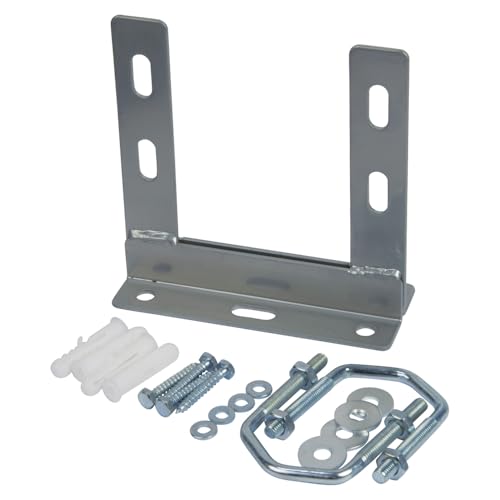 SLx TV Aerial Wall Mount Bracket 6" x 6" With Fixing Kit, 152mm Stand-Off for 25mm-40mm Masts