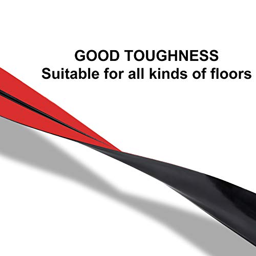 Image of 10Ft Floor Cord Cover Silicone Cable Protector Easy to Install Wire Organizer and Hider Ideal Extension Cord Cover for Home, Office, Garage (Black-10Ft)