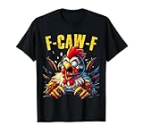 Photo Gallery gioco f-caw-f divertente pollo urlo gamer umorismo maglietta Photo Gallery gioco f-caw-f divertente pollo urlo gamer umorismo maglietta