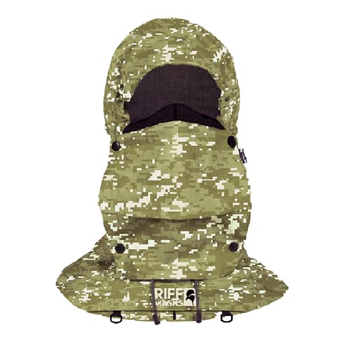 Riff Masks UPF Sun Protective Hood (Forest Camo, Small)