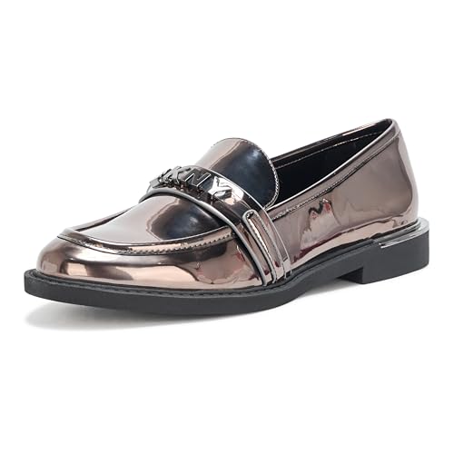 DKNY Rooney Loafer with Logo, Mula Mujer, Grafito, 40.5 EU