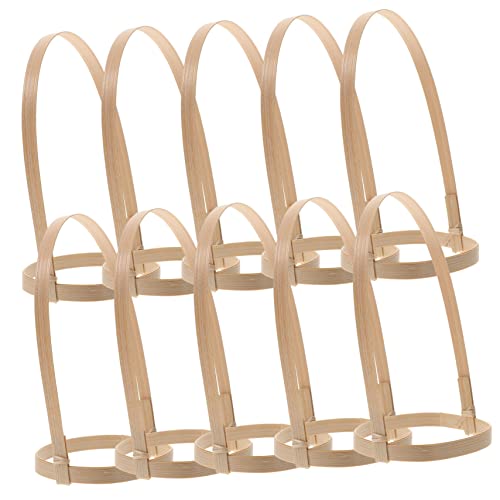 Toddmomy 10pcs Cup Holder Carrier with Handle Durable Drink Carrier for Takeout Beverages for Office School and Picnics Design