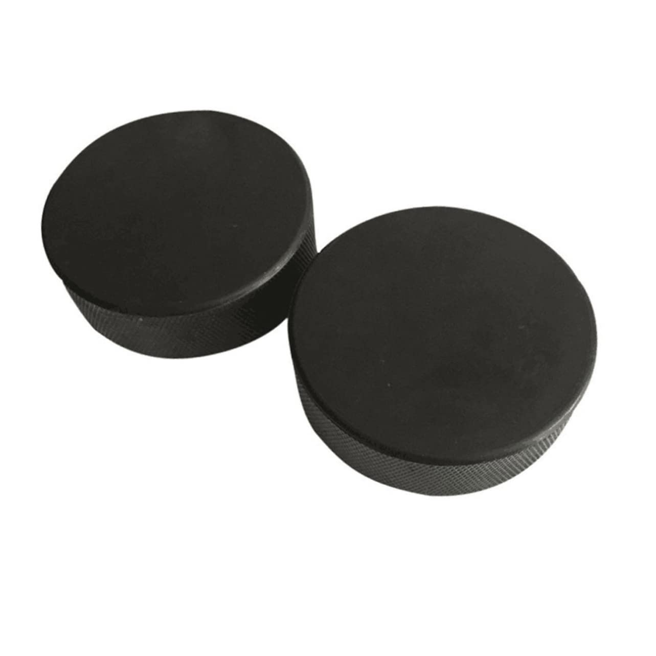Rondelles de Hockey Glace Professionnelles Noires, Lot de 4 en Caoutchouc