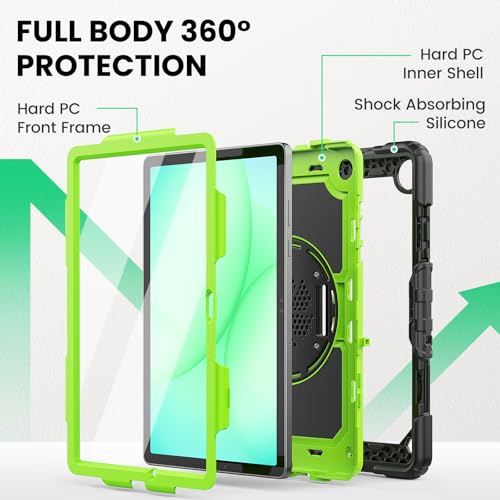 Image of SEYMAC Case for Samsung Galaxy Tab A11+ /A9+ Plus 11 inch, Green
