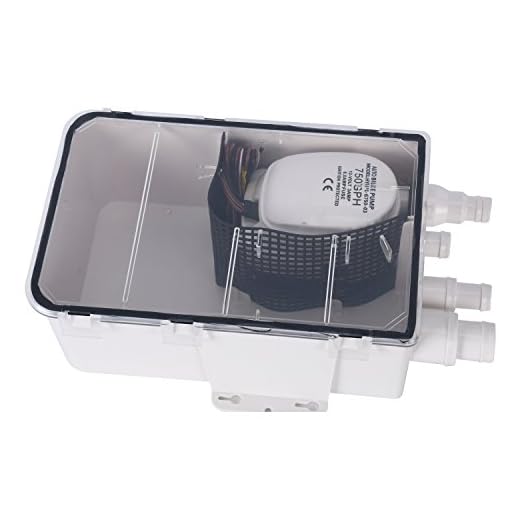 DasMarine12V 750GPH Multi Port Marine Boat Shower Sump Pump Drain Kit System