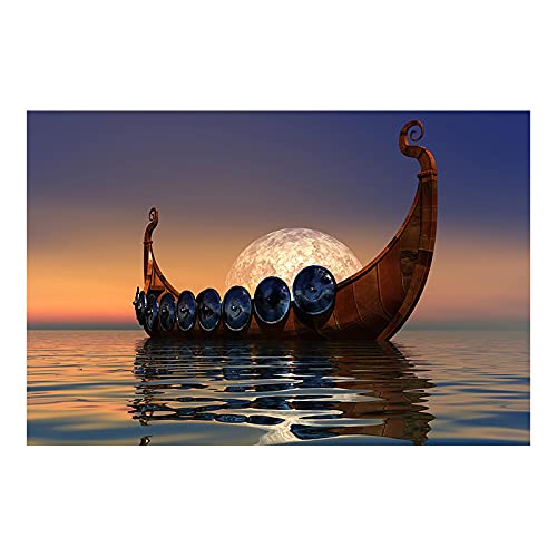 Toile murale grand format 70x100 paysage de mer contemporain épuré