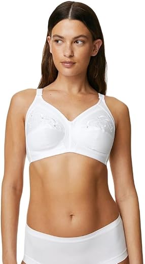 Marks &amp; Spencer Womens Cotton Blend Non Padded Non Wired Full Cup Bra (38D) White