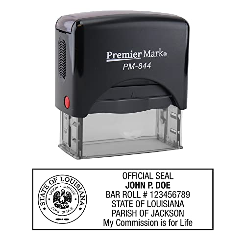 Louisiana Notary Self-Inking Rubber Stamp
