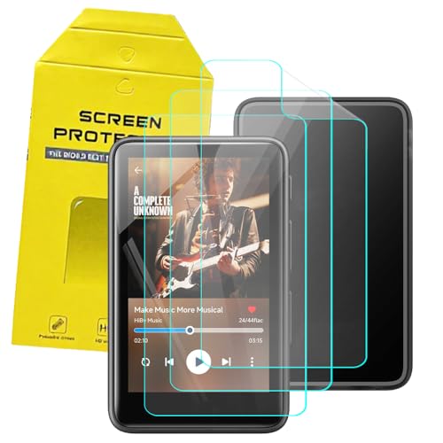 Covthch HiBy R1 MP3�v���[���[�p�X�N���[���v���e�N�^�[ 3���p�b�N HD�N���A �w��h�~ ���h�~ �P�[�X�t�����h���[ �\�t�gTPU�X�N���[���v���e�N�^�[ �t���� HiBy R1 3�C���` HiFi Music MP3�v���[���[�Ή�