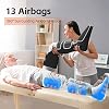 SHINE WELL Leg Massager with Heat and Compression for Circulation, 3 Heat 3 Modes 3 Intensities for Pain Relief and Swelling, Foot and Leg Compression Massager