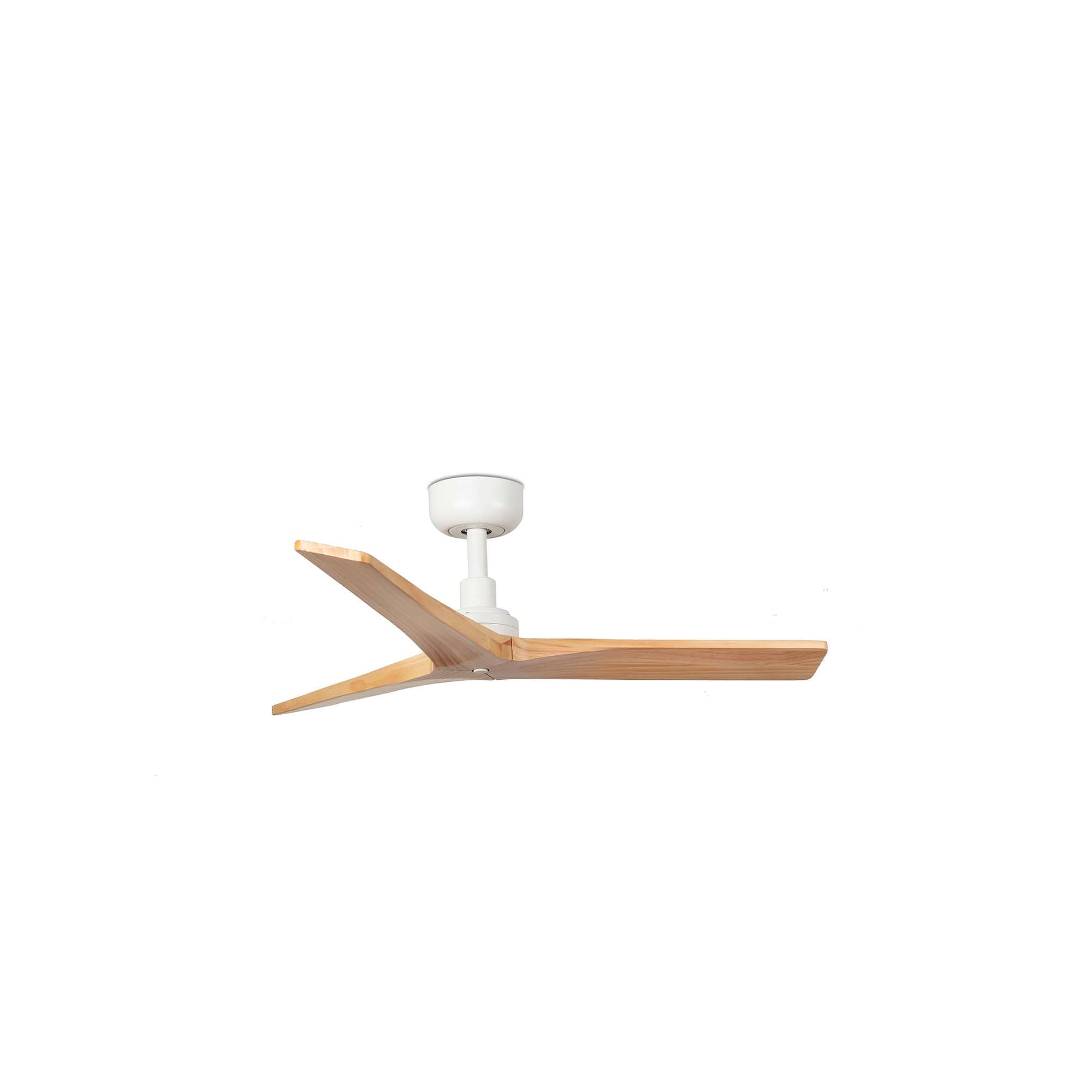 FARO BARCELONA 34281 - KLIM S Ventilador blanco/madera roble