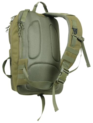 Sac à dos tactique 40L noir en polyester 600D avec 4 compartiments spacieux