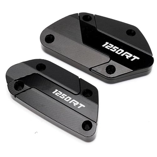 Tapas de freno R1250RT de aluminio anodizado que protegen el depósito de líquido de embrague