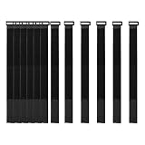 [16 Pack] 1 x 18" Hook and Loop Reusable Fastening Nylon Cable Securing Straps by YiwerDer- Durable