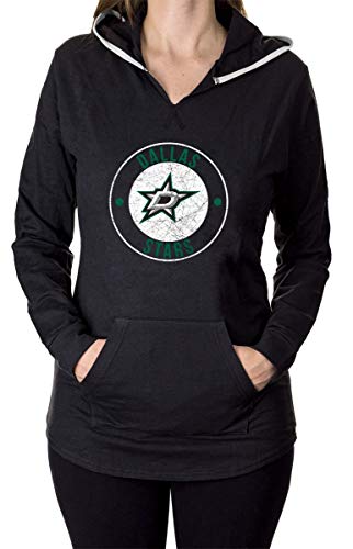 Sudadera con capucha para mujer con logotipo oficial de la NHL - Negro - M