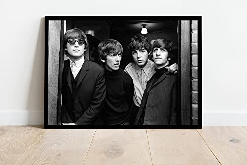 Affiche des Beatles Rubber Soul | Les Beatles | Impression encadrée ou non encadrée | A2 (59.4×42.0cm), Cadre en bois… - Les Beatles, Paul McCartney, John Lennon, RIngo Starr, George Harrison Affiche des Beatles Rubber Soul | Les Beatles | Impression encadrée ou non encadrée | A2 (59.4x42.0cm), Cadre en bois… – Image 3