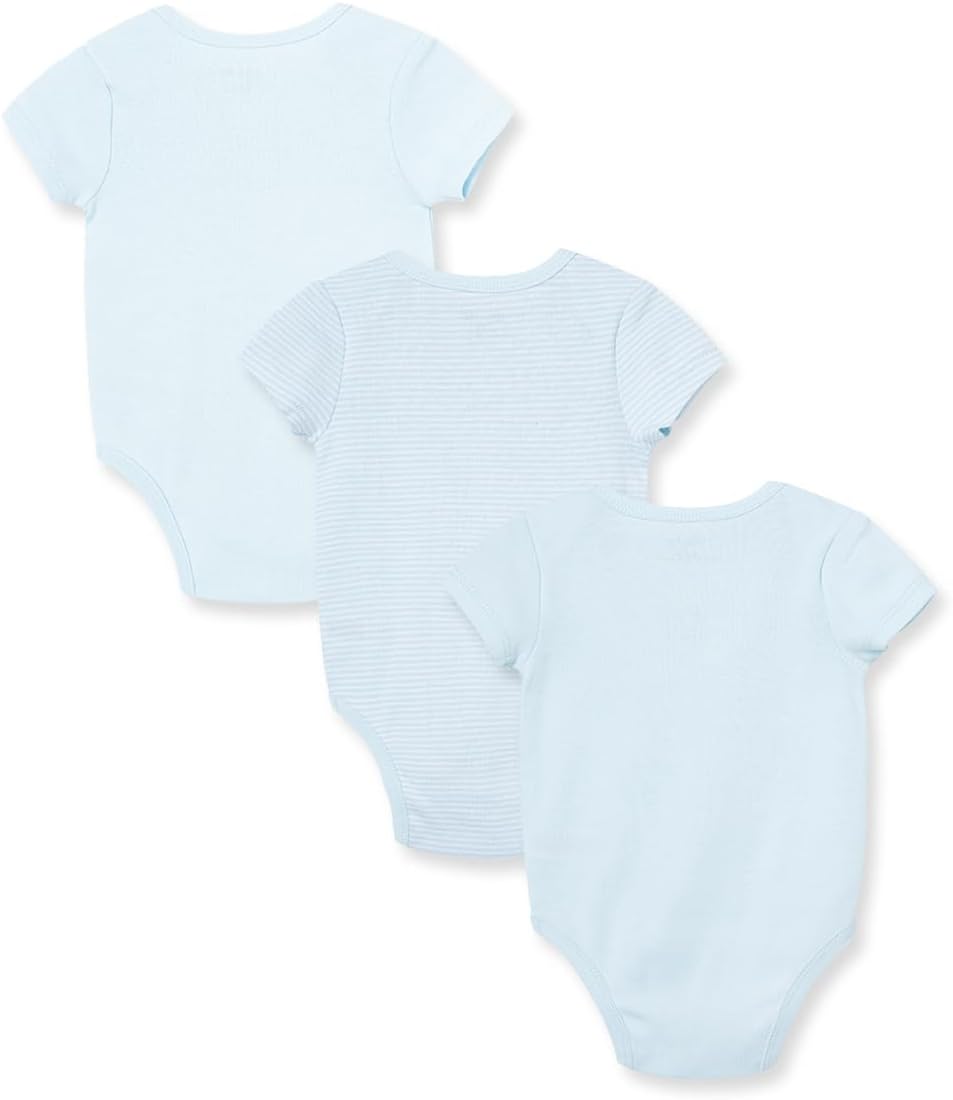 Little Me Clothes for Baby 3-Pack 100% Cotton Scratch Free Tag Bodysuits, Newborn to 9 Months - Image 2