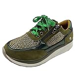 LLDG Damen Sneaker Outdoor Freizeit sportschuhe Schnürer Laufschuhe Atmungsaktiv Turnschuhe Bequeme Trainers Leicht Wanderschuhe mode Freizeitschuhe rutschfest Schnürhalbschuhe Skateboardschuhe