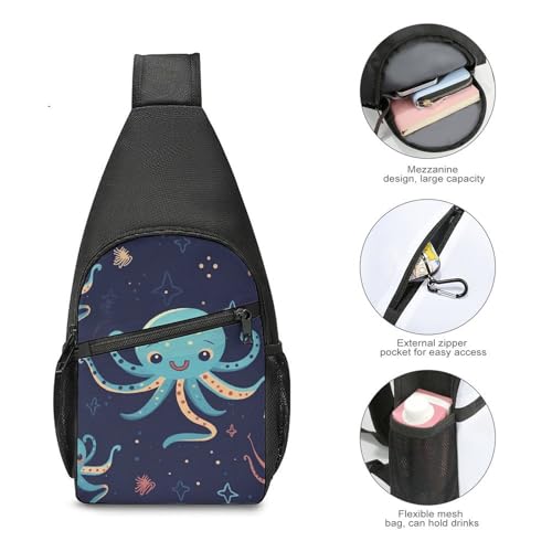 Morrales de pecho tipo bandolera diseño pulpo miniatura 5