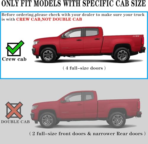 Image of COMNOVA Running Boards for 2001-2013 Chevy Silverado /Sierra 1500 Crew Cab