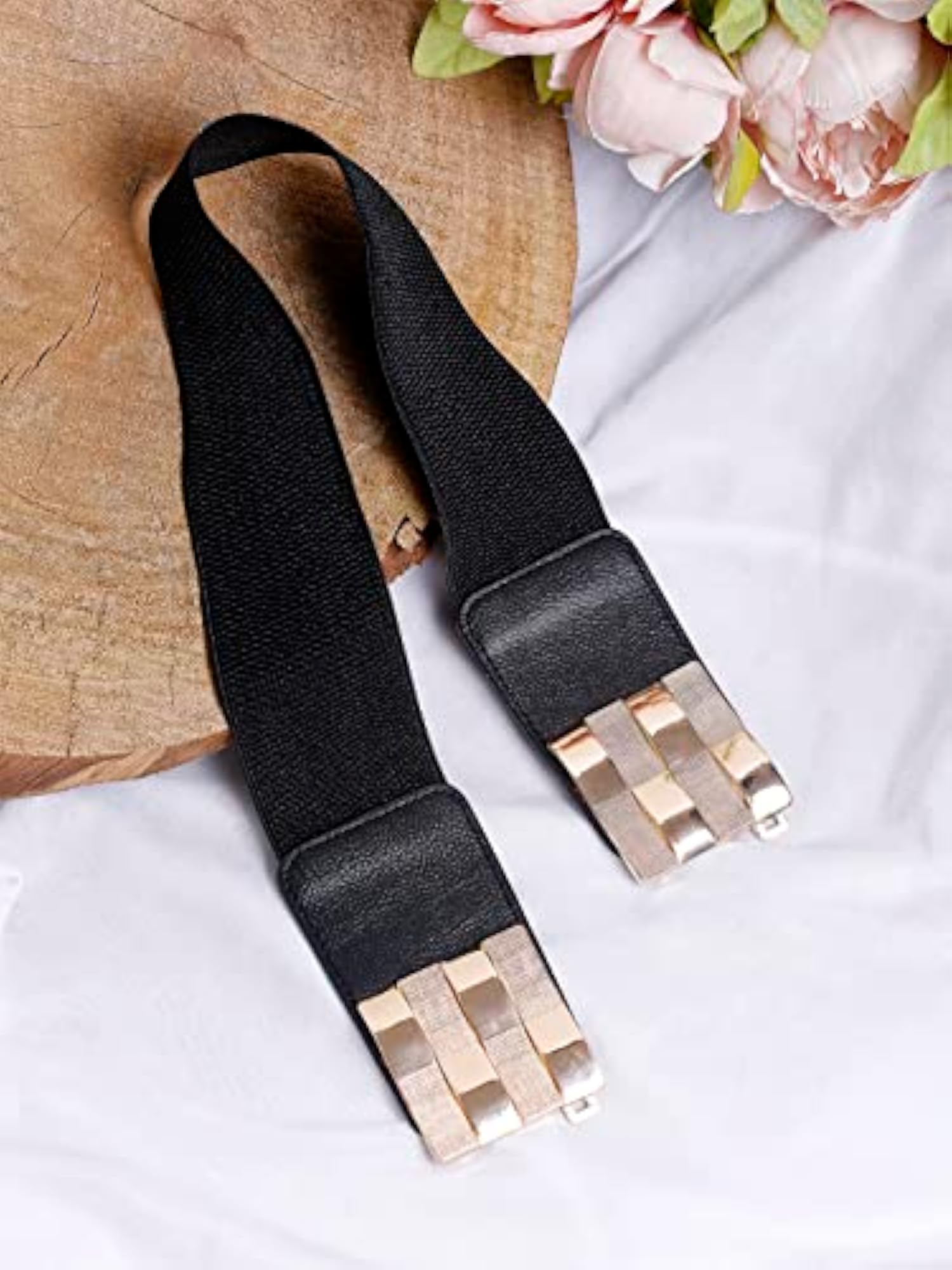 Women's Adjustable Black Kamarband Waist Belt, Celebrity Inspired