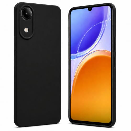 Image of FIRST MART Matte Silicone Back Cover for Vivo T5e - Black