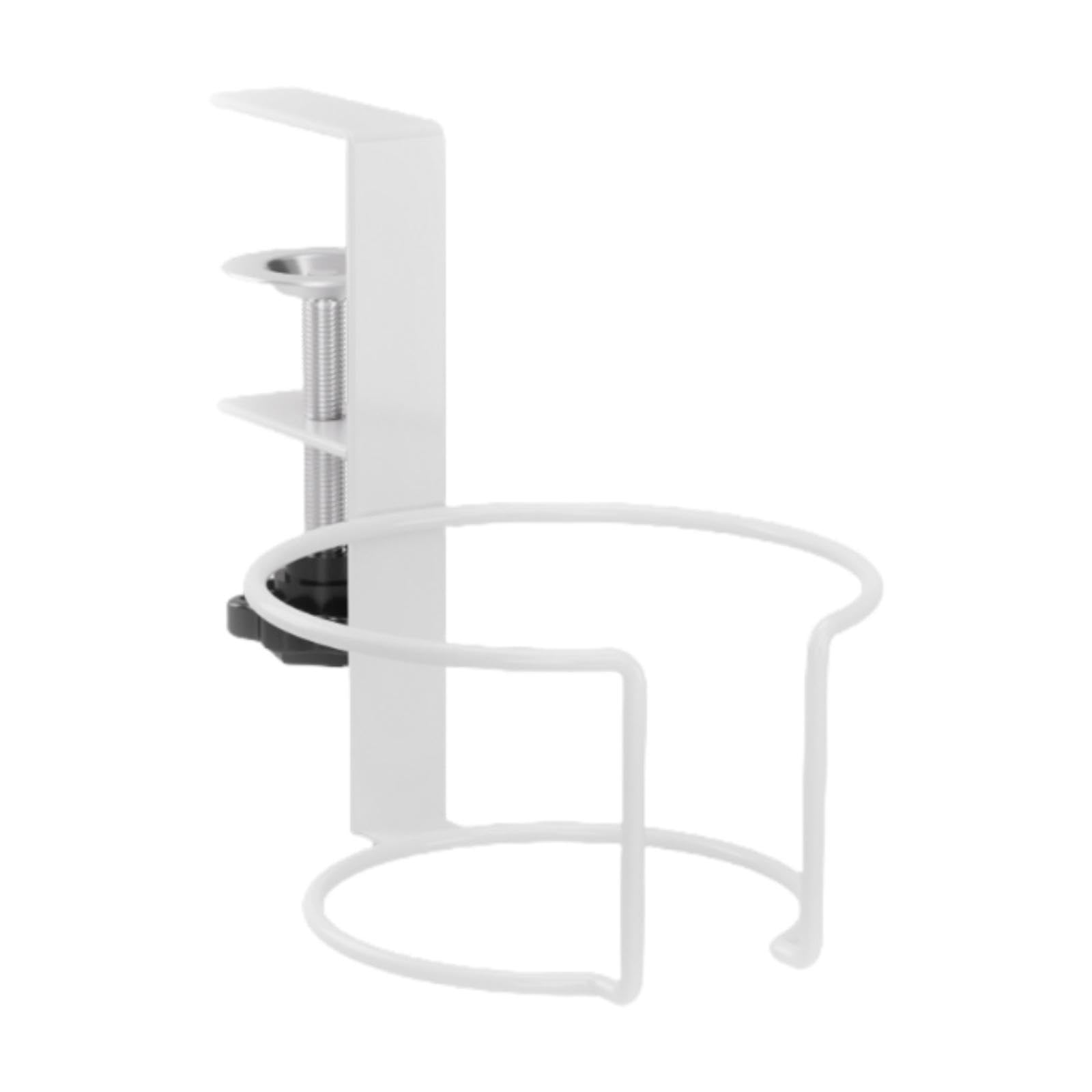 Tisch Getränkehalter Organizer Zum Platzsparen auf Dem Gaming Schreibtisch, Weiß