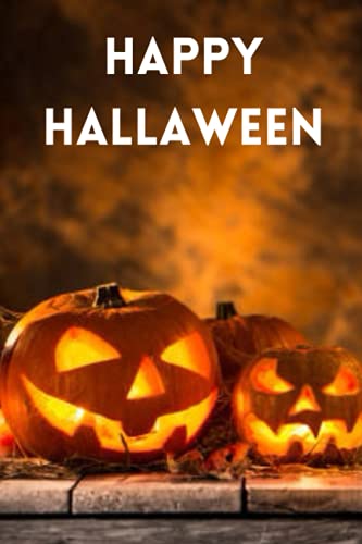 happy halloween: Blank Lined Notebook. Funny and cute gag gift for Kids Birthday Gift for men, women, daughte , son, girlfriend, boyfriend, best friend Paperbac (6"×9"Inch 120 pages) image 2