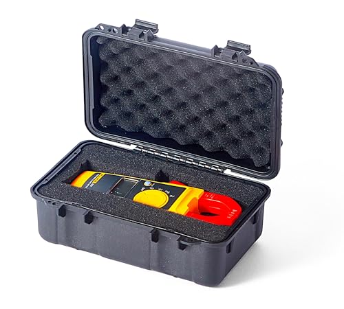 CHBAYI Clamp Meter Hard Storage Case for Fluke 374/302+/902 FC True-RMS Clamp Meter/KAIWEETS HT206D/Klein Tools CL390/CL220 Digital Clamp Meter with DIY Foam (Case for Fluke 374 8.5in)