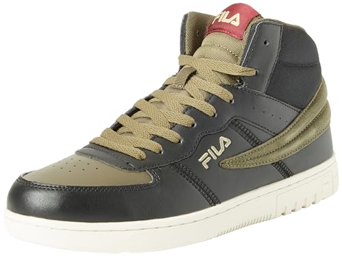 FILA Noclaf Mid, Zapatillas Hombre, Black Olive Night, 43 EU