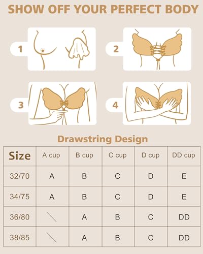 Cmojsk STICKY BRA Backless Strapless Bra Push Up thumb #5