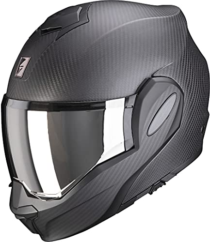 Casque Scorpion Exo-Tech Carbon modulable à 180 degrés noir mat XS