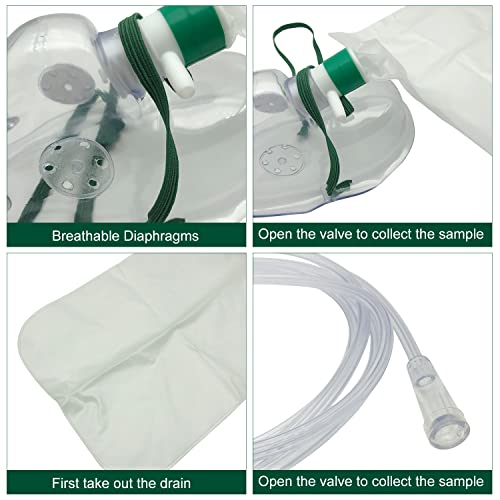 Globalroll Non-Rebreather Oxygen Mask With Ordinary Connector, 7Feet Length 6Mm Oxygen Tube, Dehp-Free And Latex-Free Materials,5 Pack (Xl) #TOP2