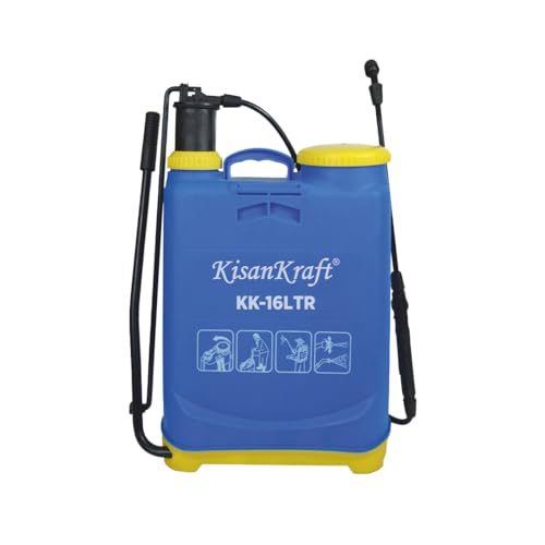 Image of KisanKraft KK-16LTR Manual Knapsack Sprayer Features a 16L Tank, 750ml /min Output | Ideal for Agricultural Spraying | Easy to Use and Maintain | Perfect for Pesticides, Fertilizers, and Herbicides