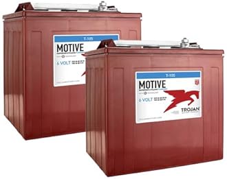 Trojan T-105 GC2 6V 225Ah Deep Cycle Flooded Lead Acid Battery x2