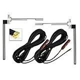 MAXWIN(マックスウィン) 地デジアンテナ ワンセグ フルセグ テレビ受信用 MMCX オス端子 フィルムアンテナ L字型 左右セット DAN24