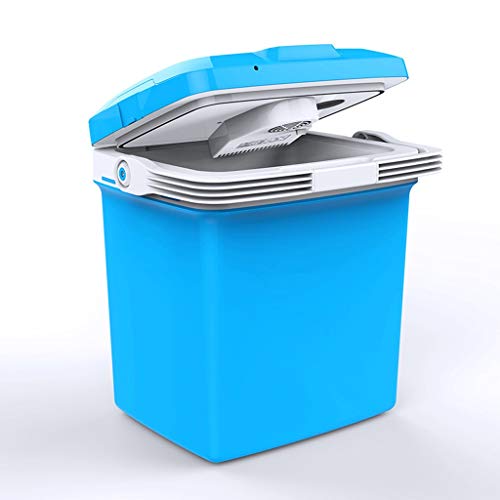 Mini réfrigérateur compact bleu au design ergonomique pour studio