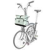 Rhinowalk Sacoche de guidon de vélo à libération rapide - Pour vélo pliant Brompton - Avec bandoulière - Housse de pluie