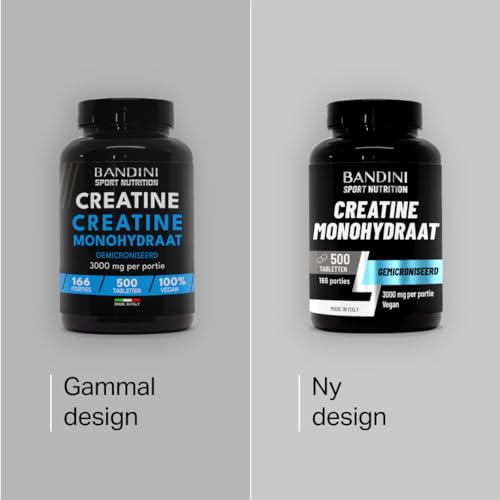 Bandini® Gemicroniseerde Creatine Monohydraat 500 tabletten van 3000 mg per dosis - Supplement voor training, sportschool en pre-workout - Veganistisch - 100% puur Creatinemonohydraat - Afbeelding 3
