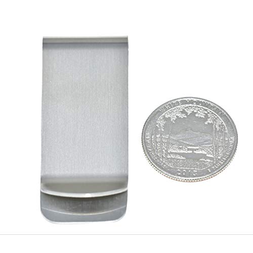 Stainless Steel Money Clip For Men Dad Boy Friend Father Floral Initial Letter Box Monogram Wallet Cash Card Holder3