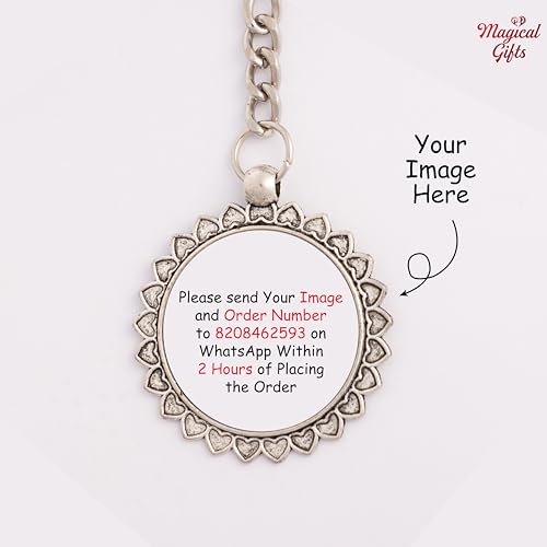 Image of magical gifts Customized Keychains, Unique Personalized Key RIngs and Charms with Your Photos /Name /Design for Bags /Bikes /Car and Gifting Purposes