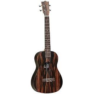 Tanglewood® »TIARE – TWT-20« Ukulélé Baritone – Ébène – Finition Satinée – Rosette Tribal découpé au laser – Gig Bag - Les Beatles, Paul McCartney, John Lennon, RIngo Starr, George Harrison