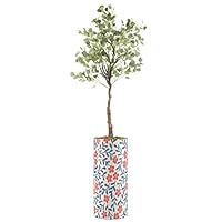 SIGNWIN Eucalyptus Tree with Red Flower & Blue Plant Stem Array Vase Floral Bouquet Modern Art Rustic Colorful Multicolor Ultra for Living Room, Bedroom, Office - X-Large 5 Feet (60