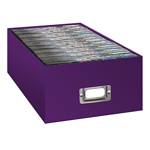 Pioneer B-1 Photo / Video Storage Box - Holds Over 1,100 Photos Up To 4X6" Or 10 Vhs Videos, Solid Color: Bright Purple. #TOP1