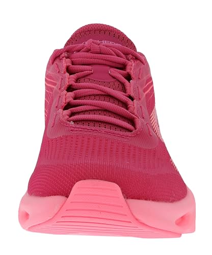 Skechers Women's Go Run Swirl Tech Speed- Ultimate Stride Running Shoes, Hot Pink/Pink, 8.5 M3