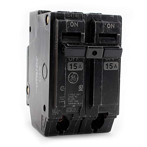 GE THQL2115 Plug-in Circuit Breaker, 2-Pole, 15-Amp, 120/240-Volt (5 Pack)