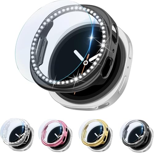 y4z Galaxy Watch 8 44mm P[X + KXtB TX galaxyEHb` P_ChP[X MNV[ X}[gEHb` ʕیJo[ NA ϏՌ یJo[ ߗ C菝h~ EȒP tt