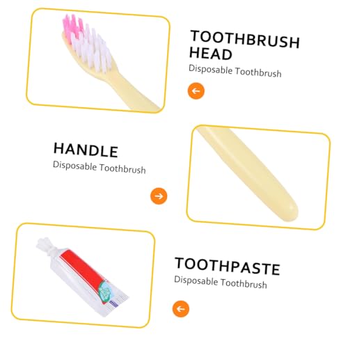 Brosses à dents jetables emballées individuellement pour solution d'hygiène nomade